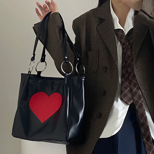 Leather Heart Handbag